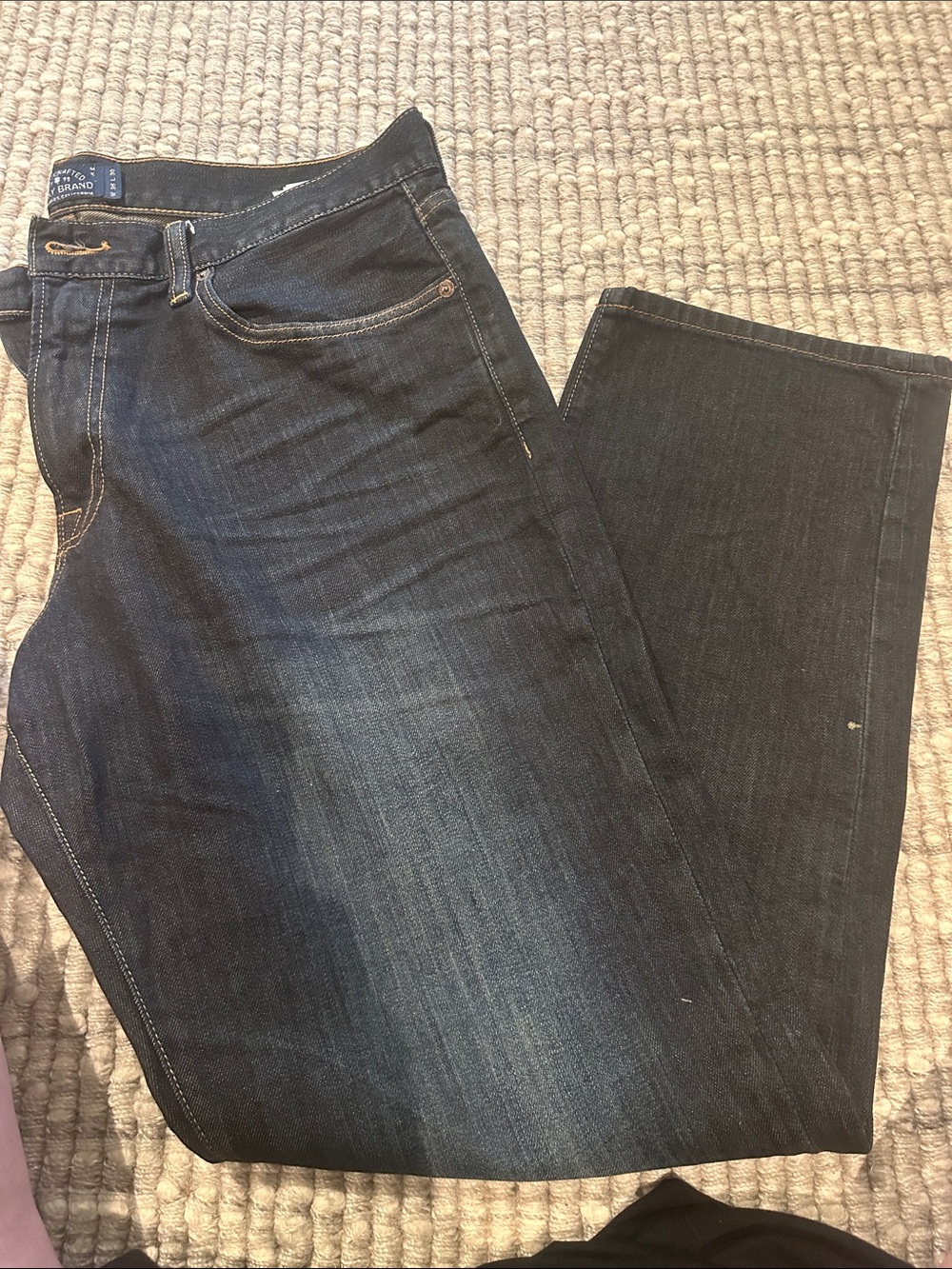 Lucky Brand Men's Dark Blue Straight Jeans